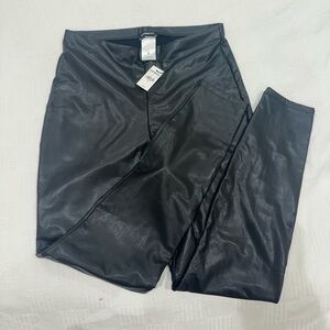 New express leather leggings medium